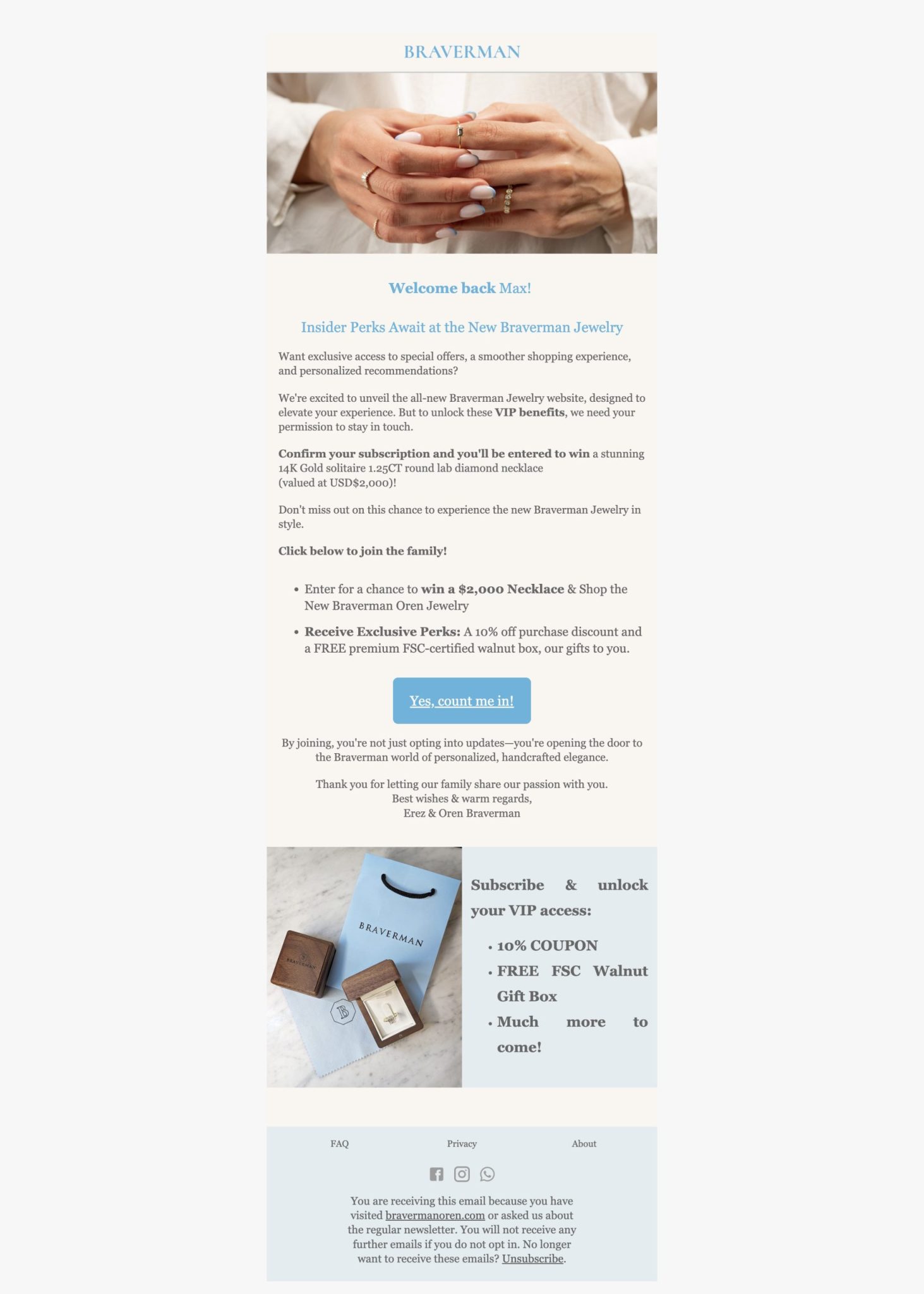 Email marketing for Jewelry eCommerce