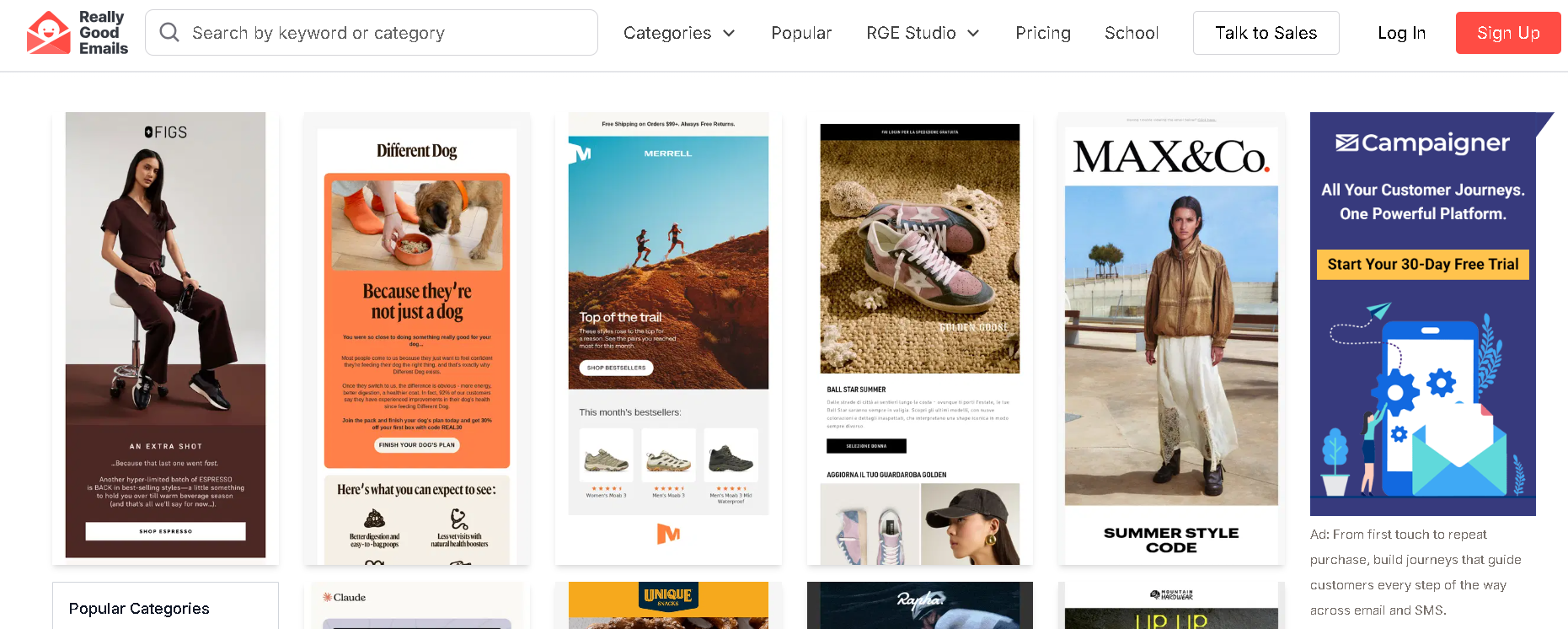 Really Good Emails' Marketing Email Designs